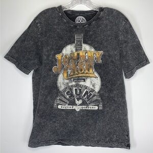 Johnny Cash Sun Record Company Gray Tshirt Size Medium